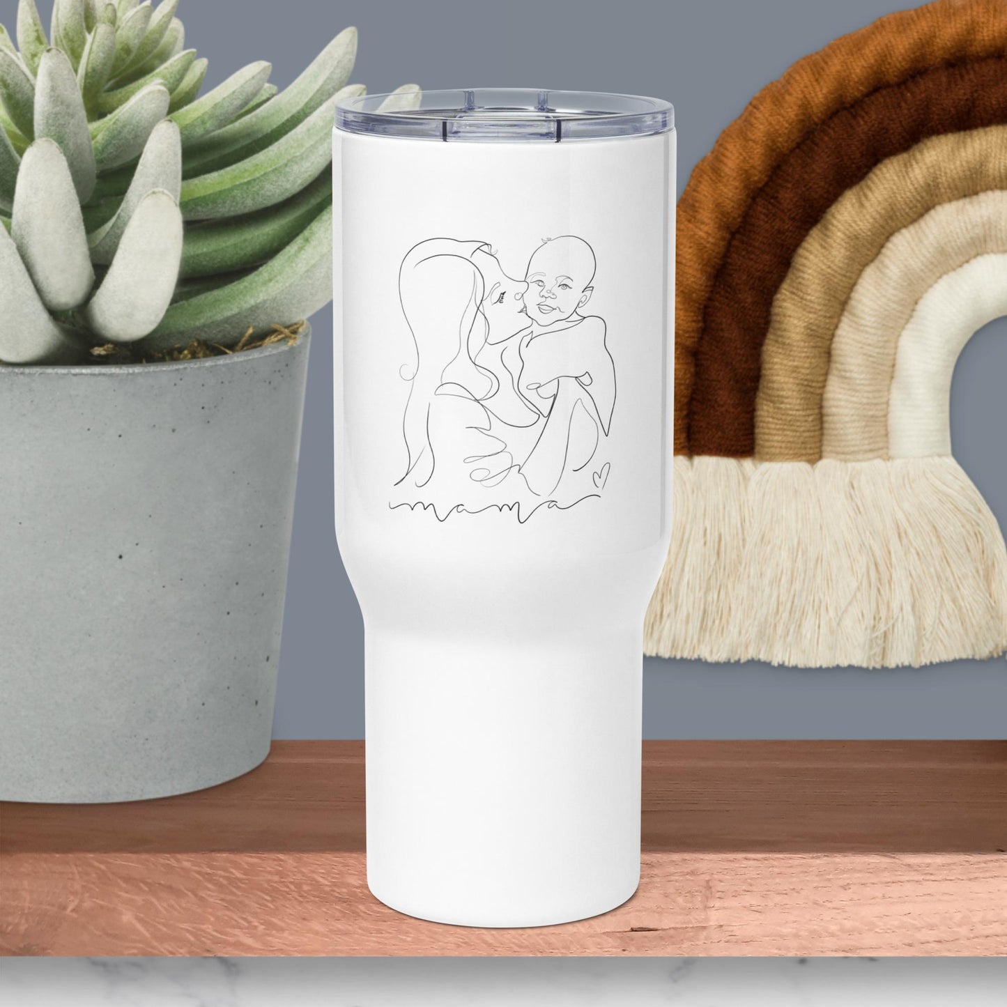 Custom Mama Travel Mug with Handle