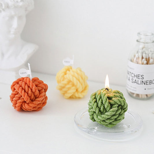 Wool Ball Candle