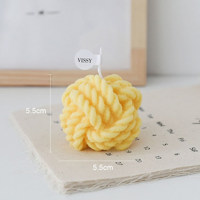 Wool Ball Candle