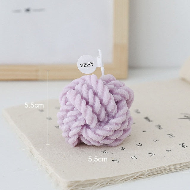 Wool Ball Candle