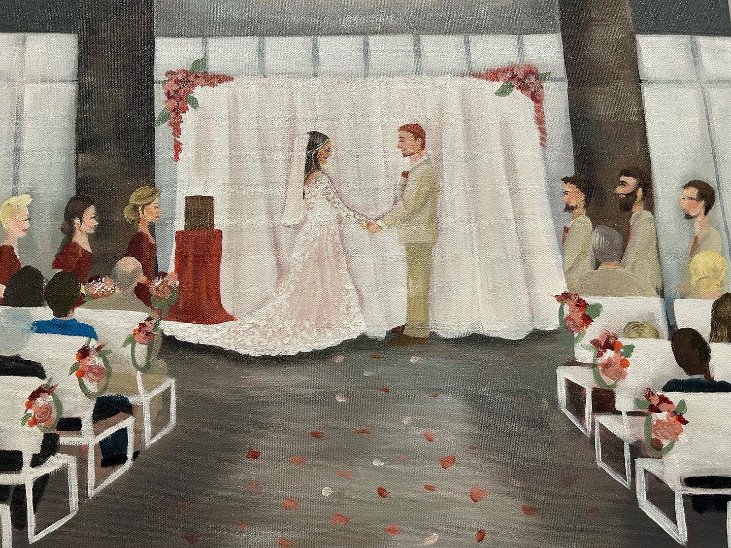 Live Wedding Painting