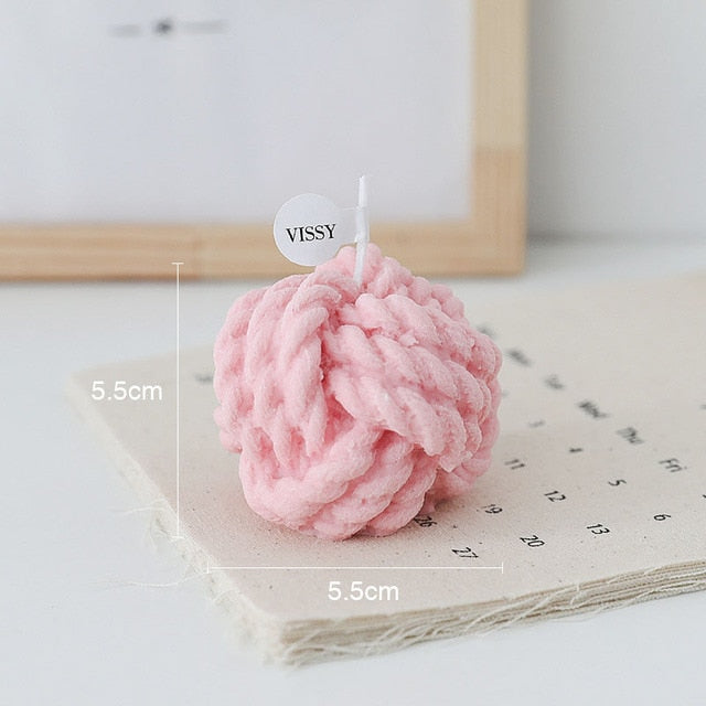 Wool Ball Candle