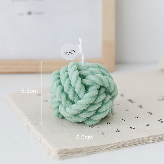 Wool Ball Candle